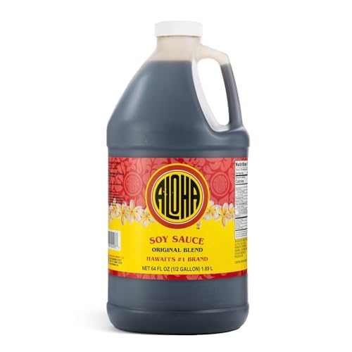 Aloha Shoyu Original Blend Soy Sauce, Hawaiian Sweet Flavor, 1/2 Gallon