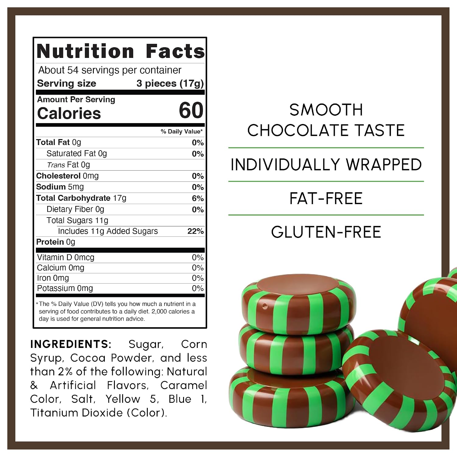 Starlight Peppermint Chocolate Candy – Individually Wrapped, 2 lb