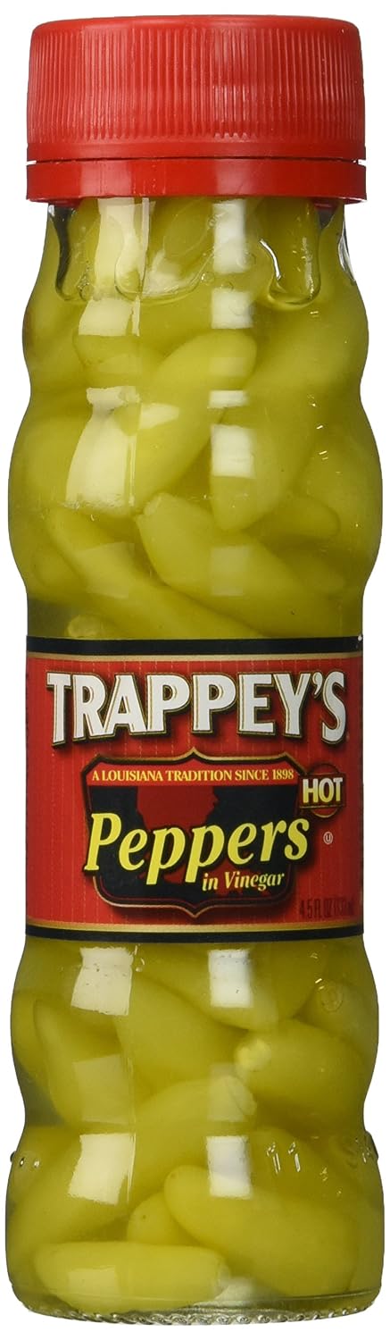 Trappey's Peppers in Vinegar, Hot, 4.5 oz