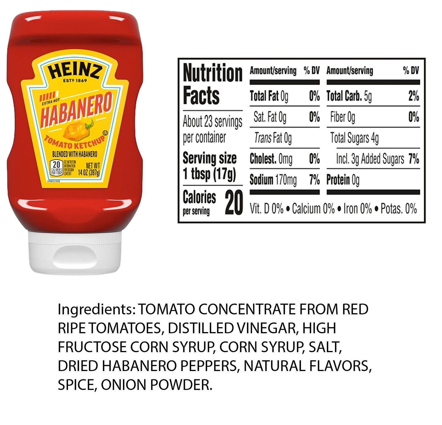 Heinz Spicy Ketchup Variety Pack, 3 flavors (Chipotle, Jalapeno, Habanero), 14 Ounce Each, Pack of 3