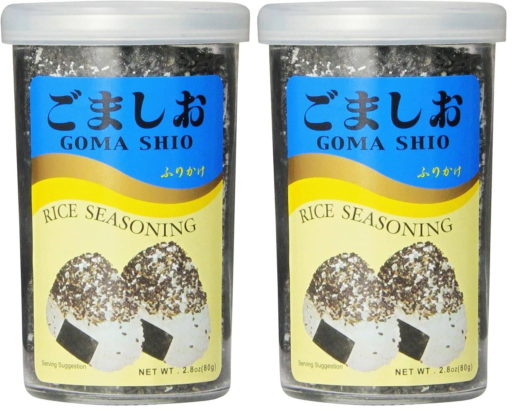 Ajishima Gomashio Furikake Japanese Rice Seasoning, 2.8-Ounce Ajishima Foods 2.8 Ounce (Pack of 30) 