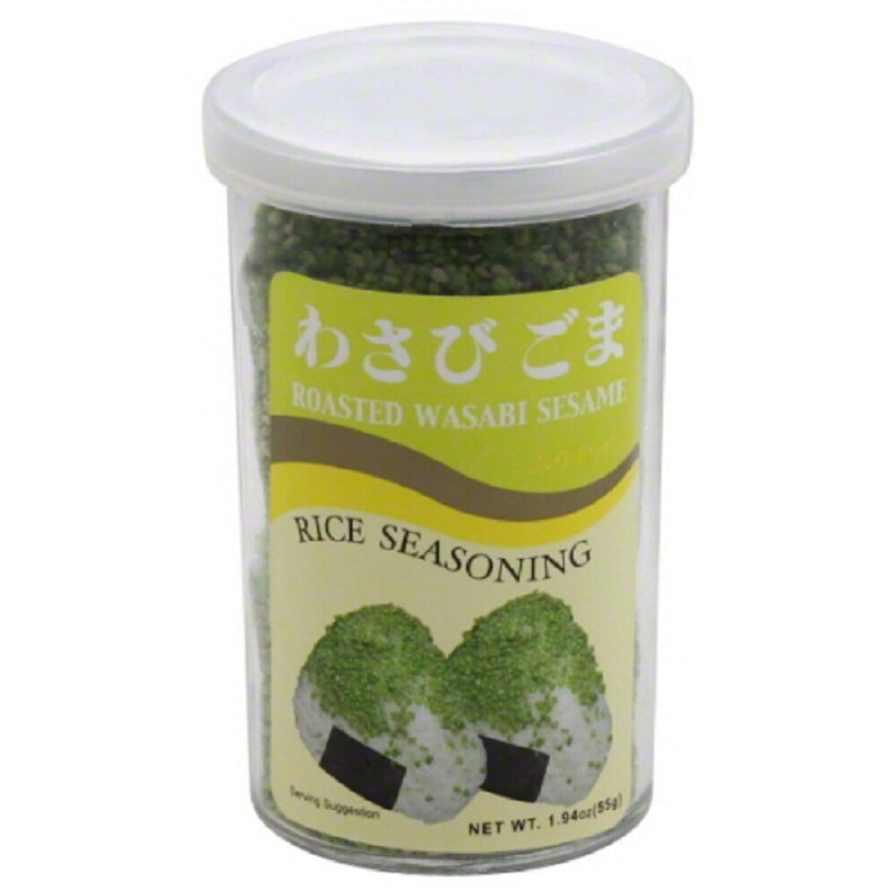 Ajishima Roasted Wasabi Sesame Rice Seasoning, 1.94 Ounce Ajishima Foods 1.94 Ounce 