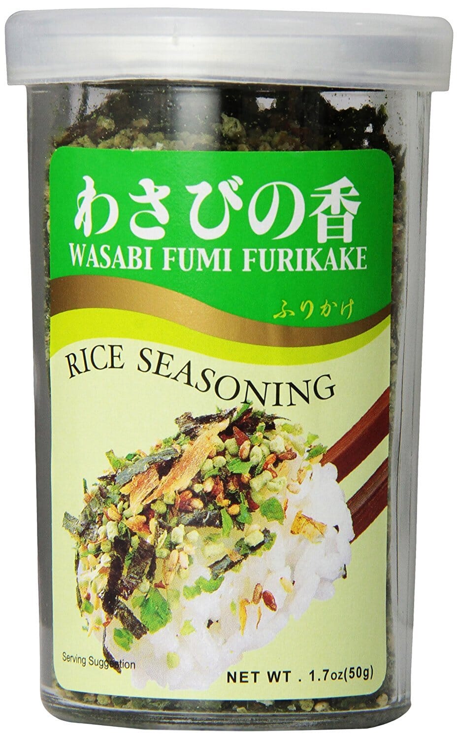 Ajishima Wasabi Fumi Furikake Rice Seasoning, 1.7 Ounce AJISHIMA 1.7 Ounce 