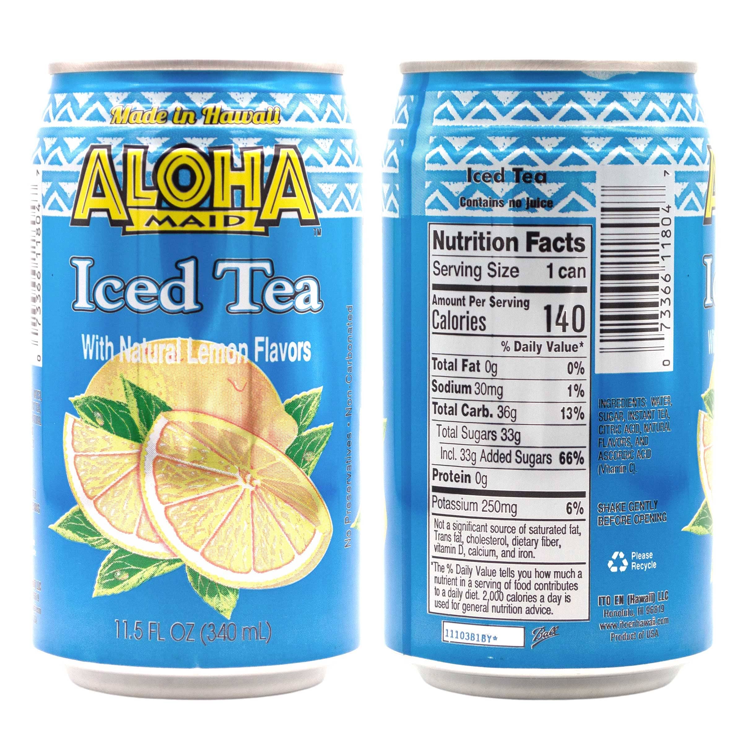 Aloha Maid Drinks, Variety, 4 Cans per Flavor, Total 12 Cans Snackathon 