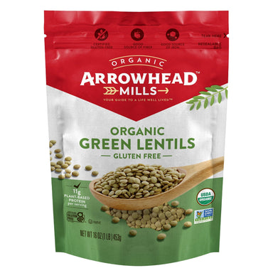 Arrowhead Mills Organic Green Lentils, 16 Oz Bag Arrowhead Mills 