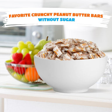 Atkinson Peanut Butter Bars Sugar Free Candy Bulk, 15 Pound Atkinson's 