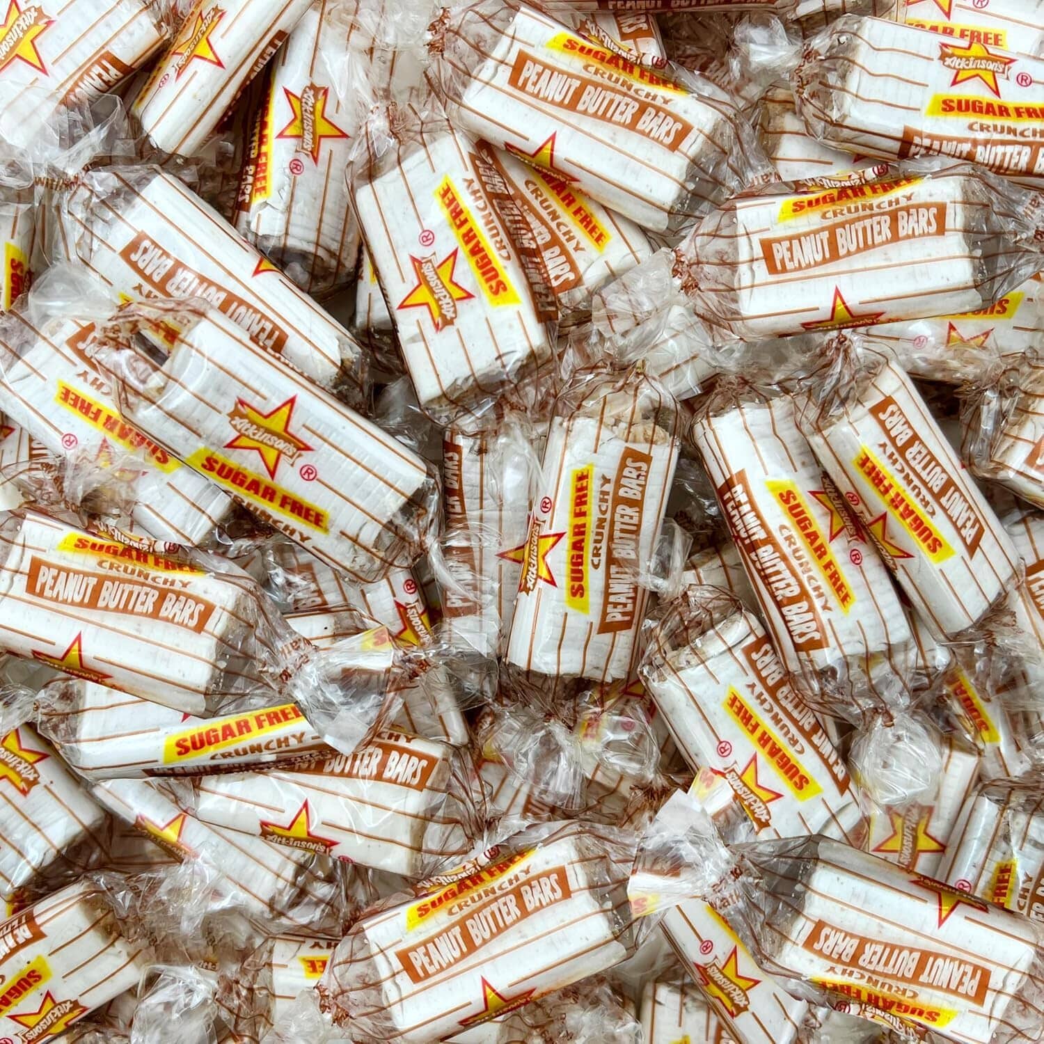 Atkinson Peanut Butter Bars Sugar Free Candy Bulk, 15 Pound Atkinson's 