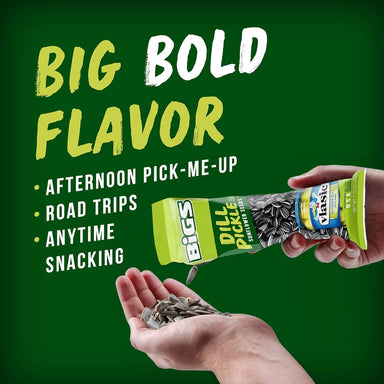 BIGS Dill Pickle Sunflower Seeds – Tangy Vlasic Flavor, Roasted Snack, 2.75 oz BIGS 