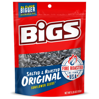 Bigs Salted & Roasted Original Sunflower Seeds, 5.35 oz. Bag BIGS 