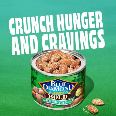 Blue Diamond Almonds Bold Wasabi & Soy, 6 Ounce Can Blue Diamond Almonds 