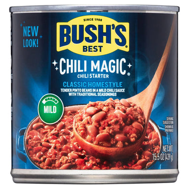 Bush's Classic Homestyle Chili Magic, Canned Beans, 15.5 oz Can BUSH'S Single 