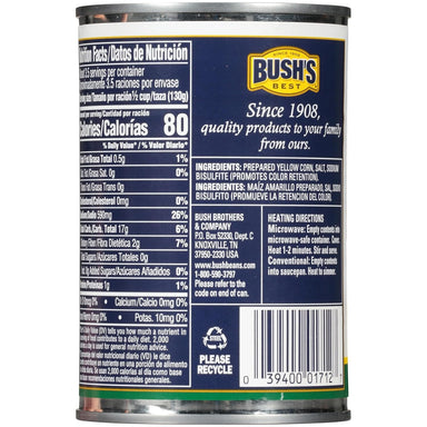 Bush's Golden Hominy, Canned and Shelf Stable, 15.5 oz BUSH'S 