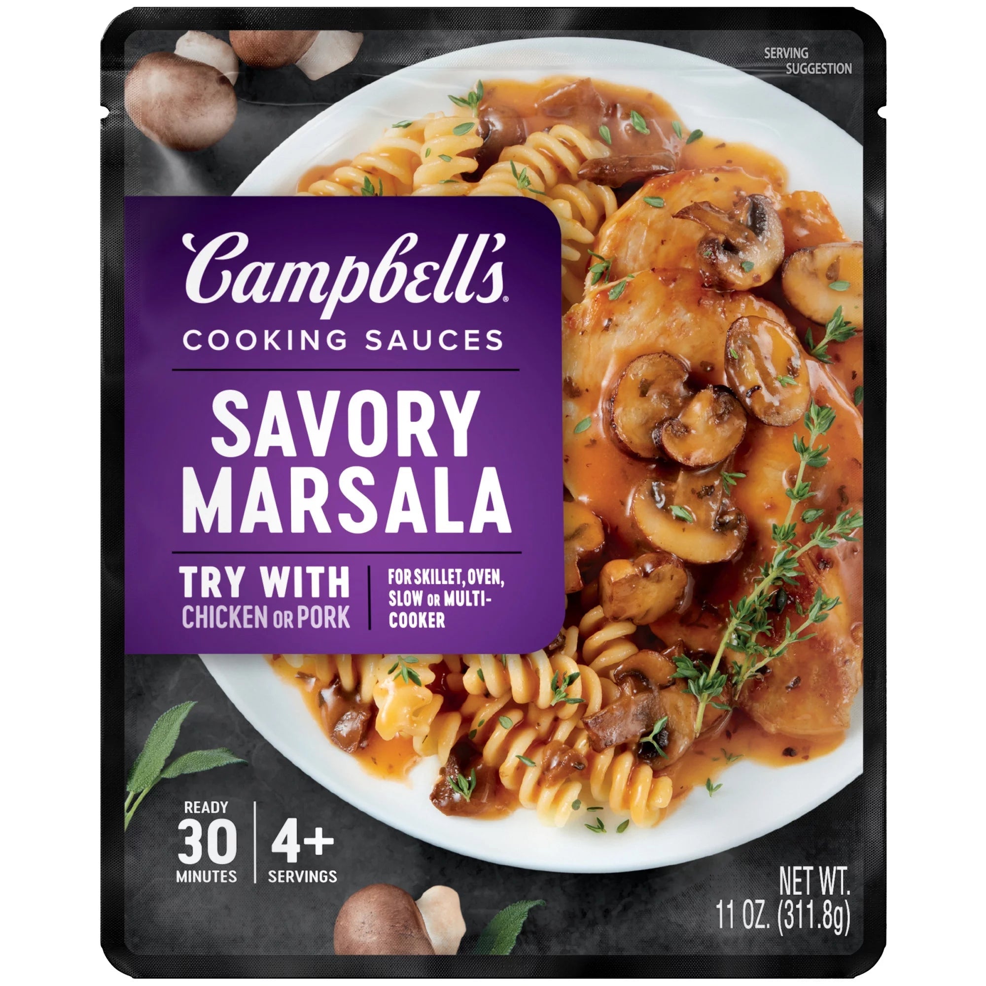 Campbell's Cooking Sauce Campbell's Savory Marsala 11 Fluid Ounce 