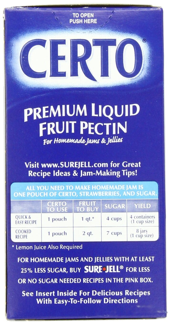 Certo Pectin Fruit Liquid Certo 