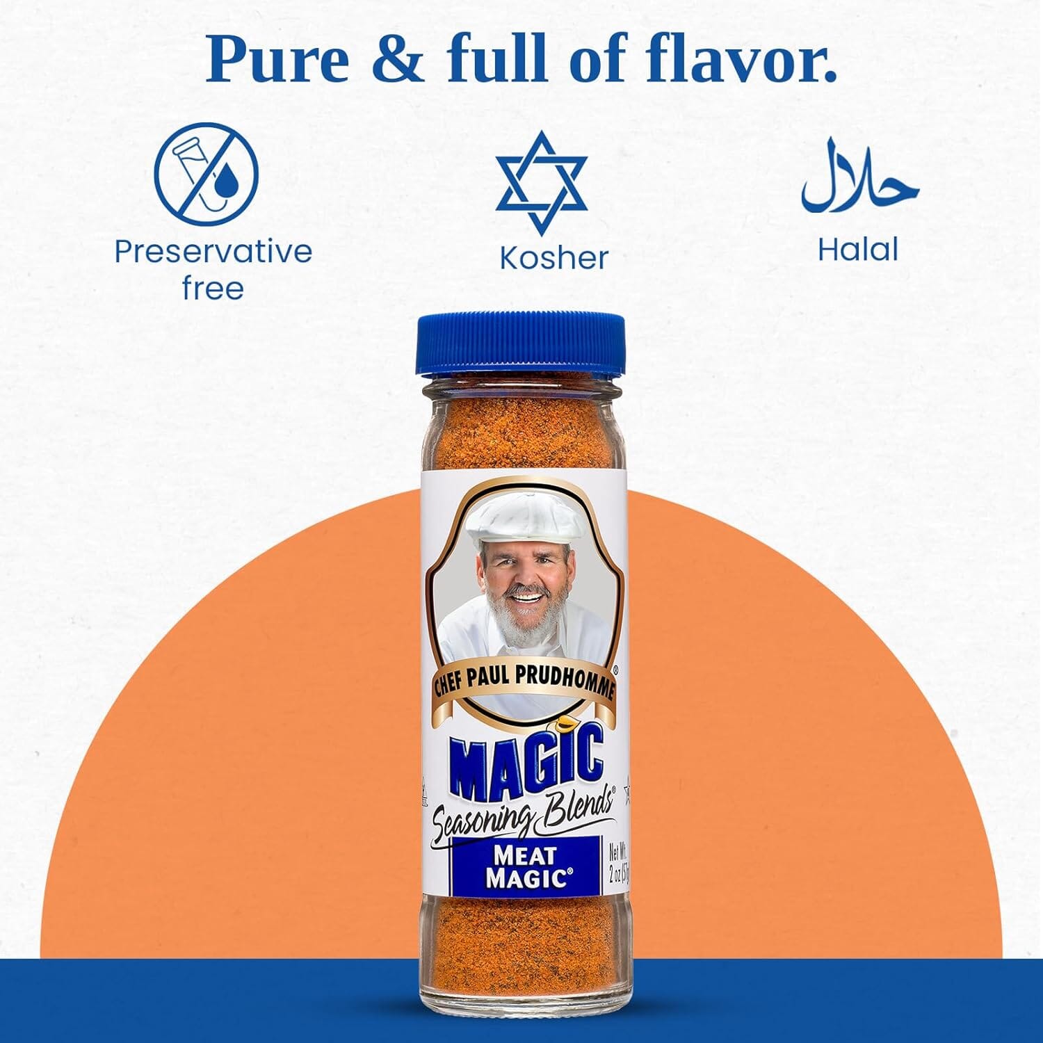 Chef Paul Prudhomme’s Meat Magic® Seasoning – All-Natural, No MSG, Gluten-Free Spice Blend Chef Paul Prudhomme 2 Ounce 