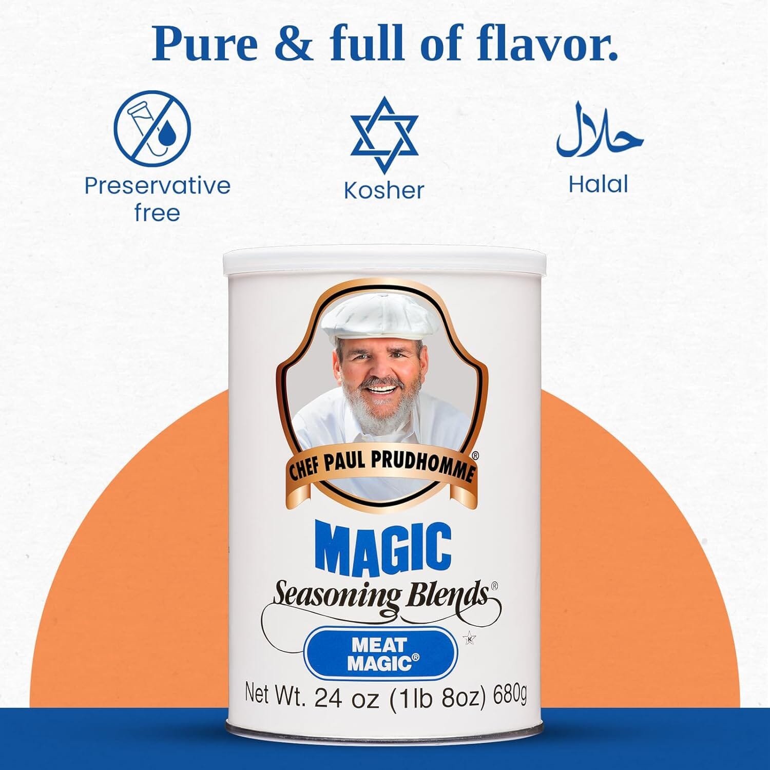 Chef Paul Prudhomme’s Meat Magic® Seasoning – All-Natural, No MSG, Gluten-Free Spice Blend Chef Paul Prudhomme 24 Ounce 