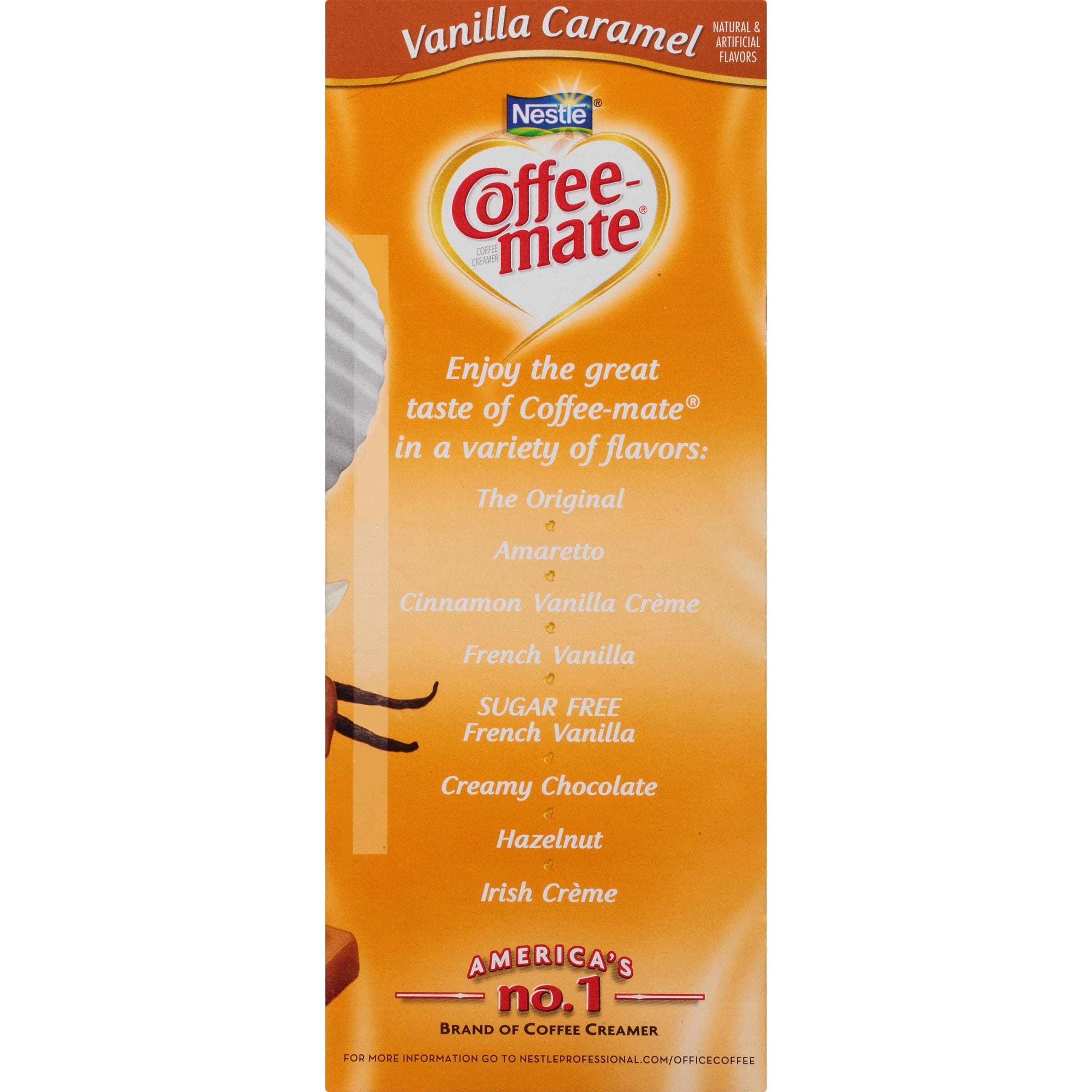 Coffee Mate Vanilla Caramel Liquid Coffee Creamer Singles, Lactose-Free Creamer, 0.375 Fl Oz, 50 Ct (Copy) Coffeemate 