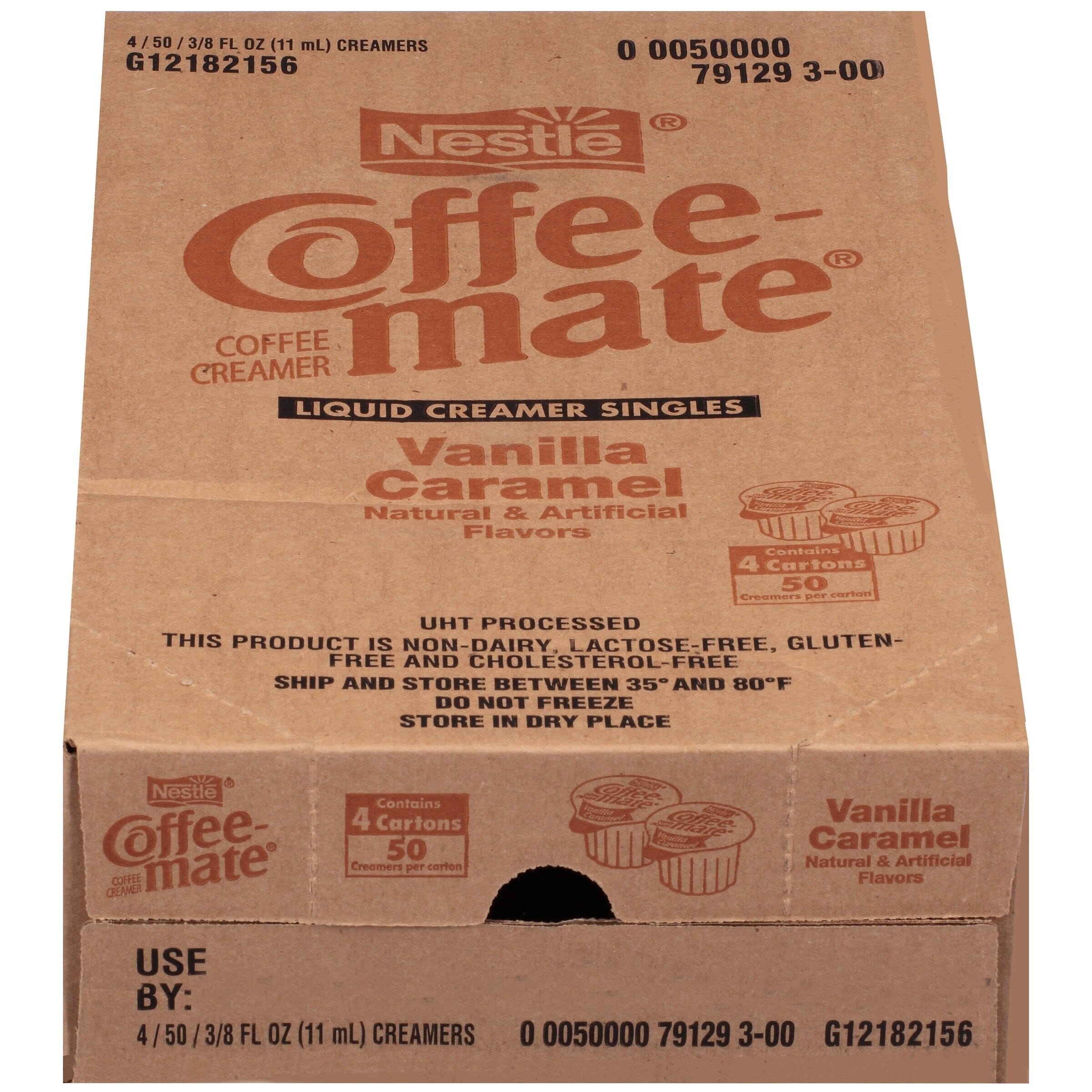 Coffee Mate Vanilla Caramel Liquid Coffee Creamer Singles, Lactose-Free Creamer, 0.375 Fl Oz, 50 Ct (Copy) Coffeemate 