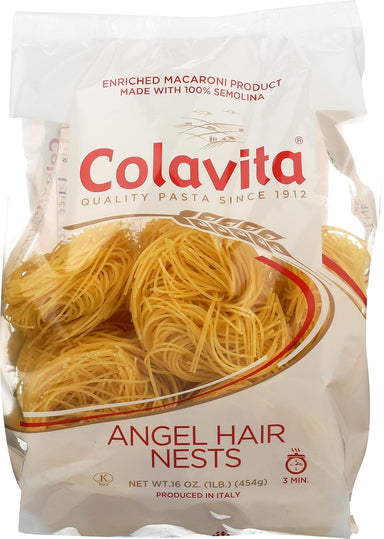 Colavita Capellini (Angel Hair) Nest Pasta, 16 Oz Bag Colavita 16 Oz 