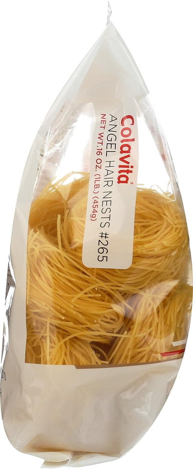 Colavita Capellini (Angel Hair) Nest Pasta, 16 Oz Bag Colavita 
