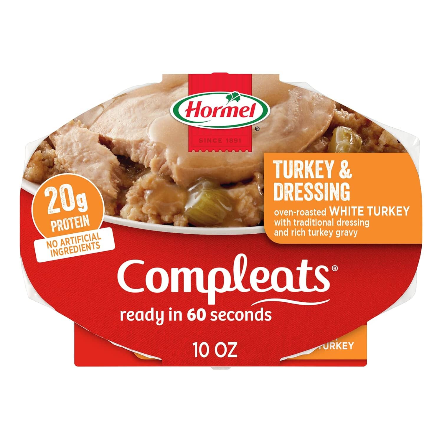 COMPLEATS Turkey & Dressing with Gravy, 10 Ounce Compleats 