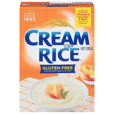 Cream of Rice Gluten Free Hot Cereal, Kosher, 14 oz Box Cream of Rice 