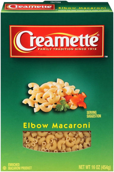 Creamette Small Elbow Macaroni Pasta, 16-Ounce Box Creamette 