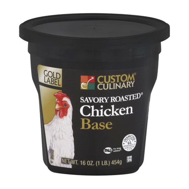 Custom Culinary Gold Label Base Savory, Roasted Chicken, 1 Pound Custom Culinary 1 pound tub 