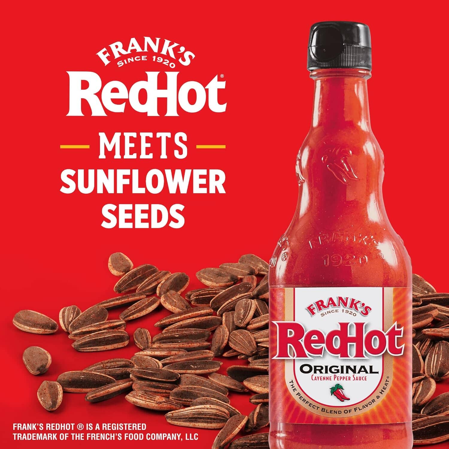 DAVID Frank’s RedHot Flavored Jumbo Sunflower Seeds, Roasted &amp; Salted Snack, 5.25 Oz DAVID Seeds 