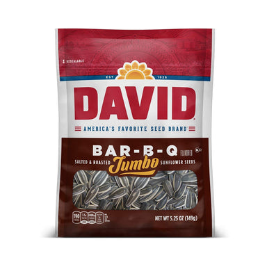 David Jumbo Sunflower Seeds, Bar-B-Q, 5.25 Ounce DAVID 5.25 Ounce 