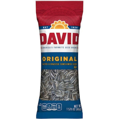 David Sunflower Seed, 1.625 Ounce Tube (Best Before Feb-Mar 2025) DAVID Seeds 
