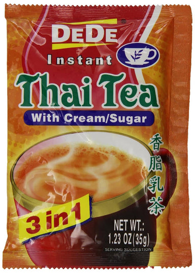 De De Instant Thai tea with Cream and Sugar, 1.23oz x 12pks Snackathon Foods 