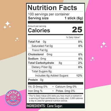 Dryden & Palmer Rock Candy Demitasse Sticks, White & Amber Variants, Coffee Stir Sticks, 100 Count Box Dryden & Palmer 