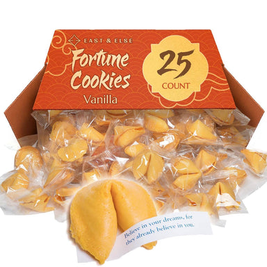 East and Else Fortune Cookies, Vanilla Flavor East and Else 25 Count 