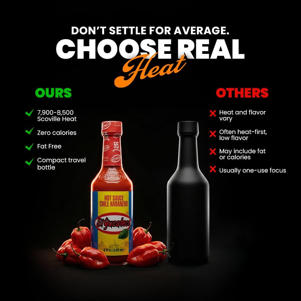 El Yucateco Red Habanero Hot Sauce, 8 Ounce El Yucateco 