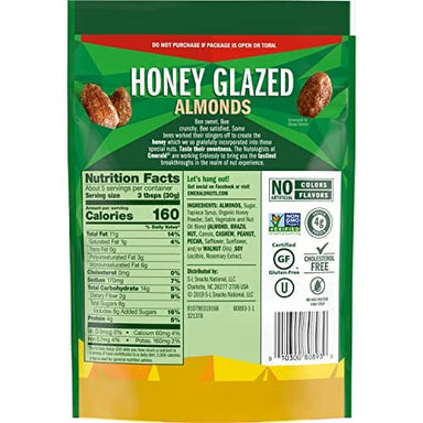 Emerald Nuts Honey Glazed Almonds, 5.5 Ounce Emerald 