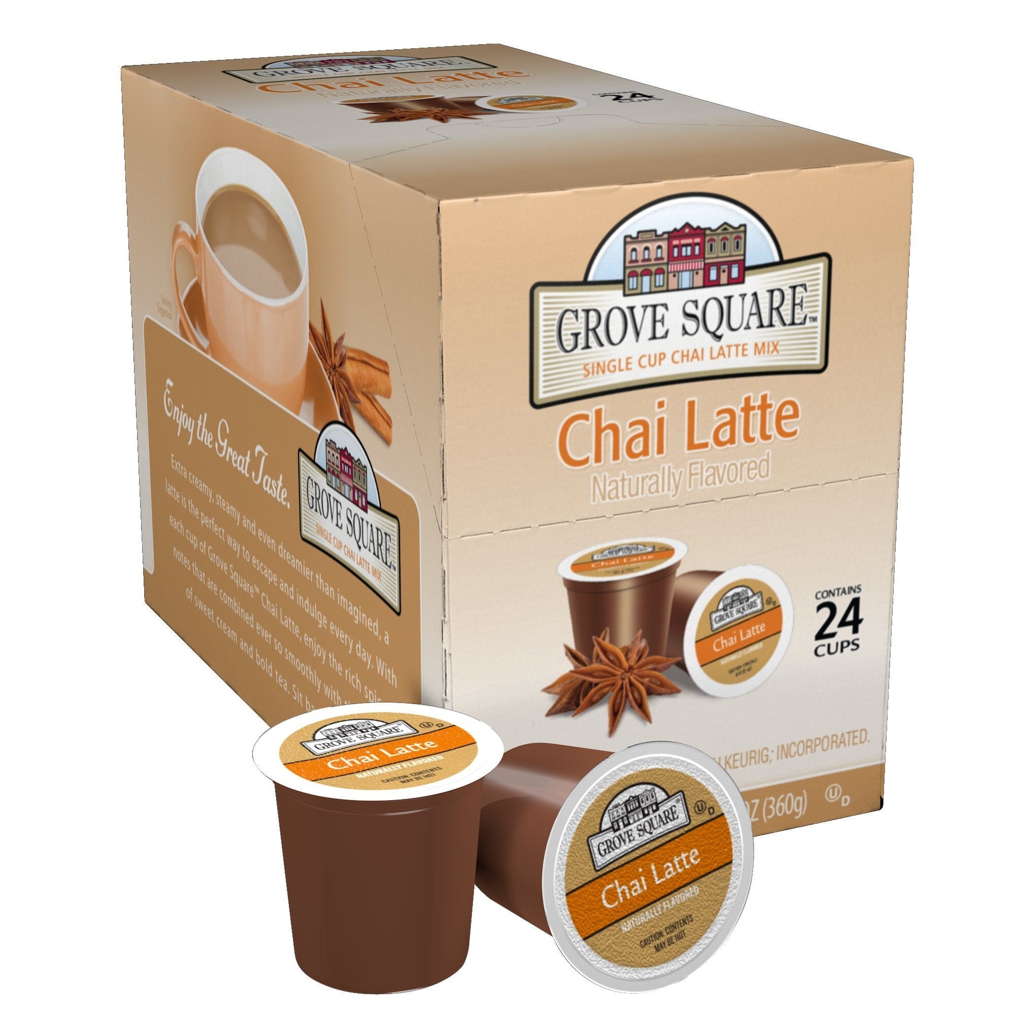 [EXPIRED] Grove Square Chai Latte, 24 Count K-Cups Grove Square 
