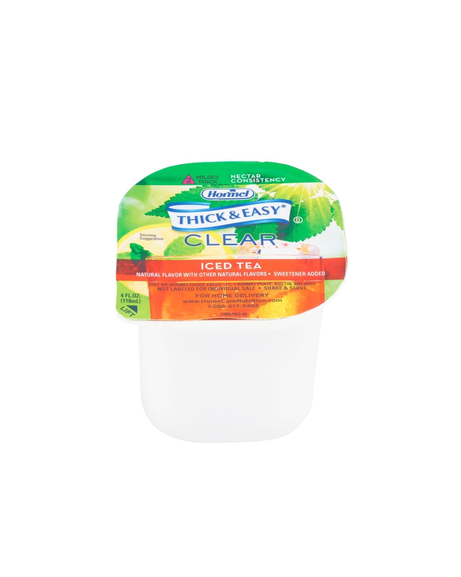 [EXPIRED] Thick & Easy® Thickened Iced Tea, IDDSI Level 2 Mildly Thick Nectar Consistency, 4 fl oz Cups - 24 Pack Thick & Easy 0.2 Fl Oz (Pack of 200) 