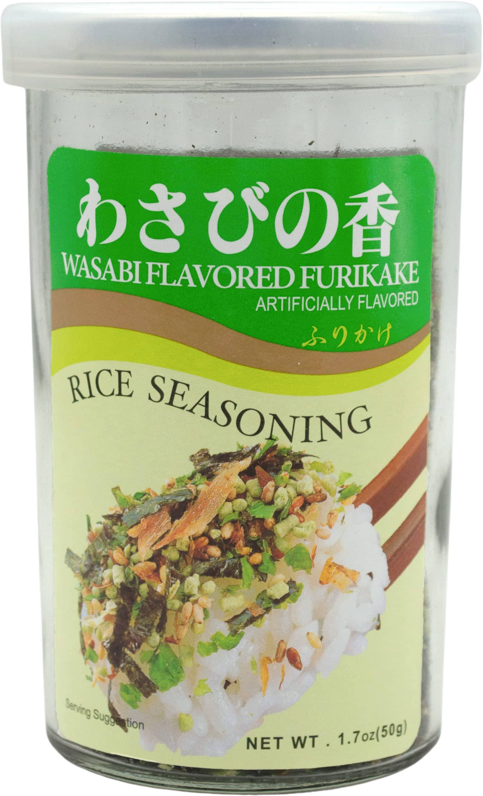 Furikake Rice Seasoning, Wasabi, 1.7 Ounce (Pack of 6) Snackathon 