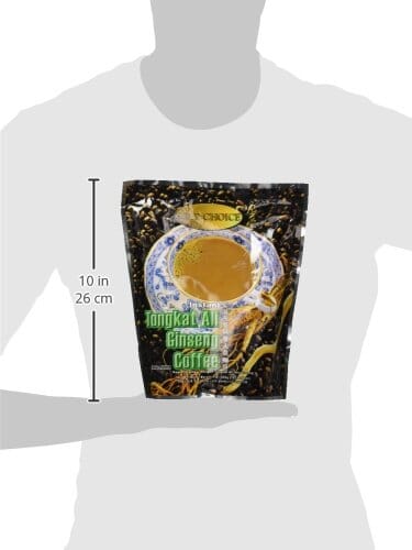Gold Choice Instant Tongkat Ali Ginseng Coffee, 0.63 Ounce (Pack of 18) Snackathon Foods 