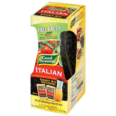 Good Seasons Salad Dressing and Recipe Mix With Cruet, Italian, 1.4 OZ Good Seasons 