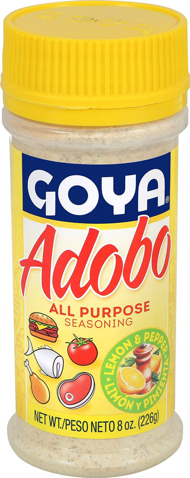 Goya Adobo All Purpose Seasoning With Lemon Flavor, 8 Oz Snackathon Foods 