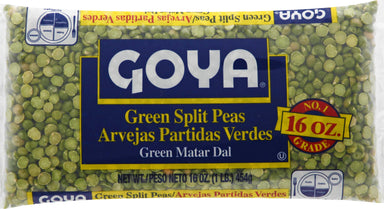 Goya Dry Green Split Peas, 16 oz, Bag GOYA 
