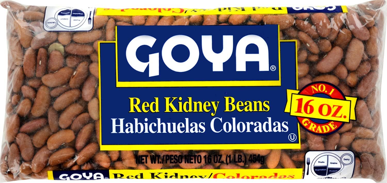 Goya Red Kidney Beans (Habichelas Coloradas) Goya Original 16 Ounce 