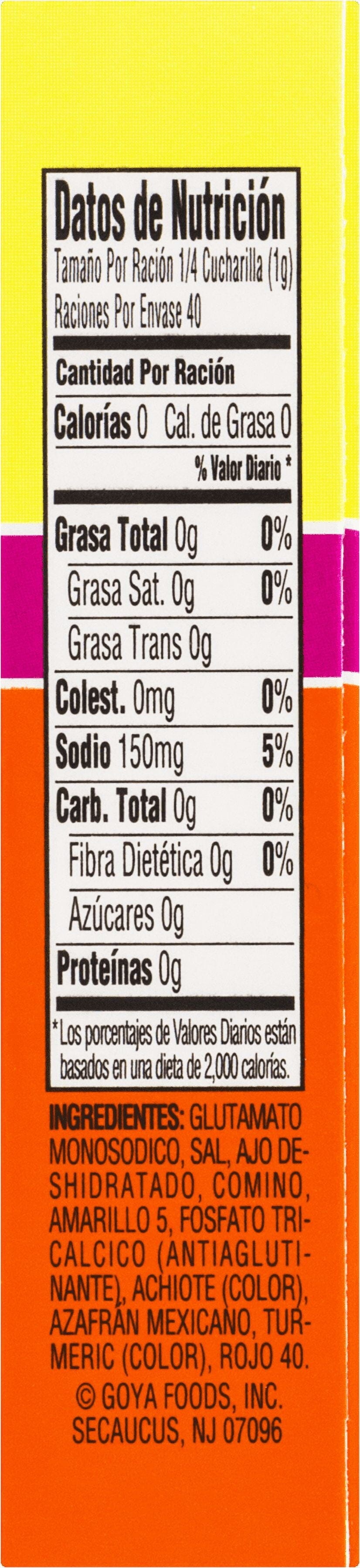 GOYA Sazon Azafran Seasoning 1.41 Oz GOYA 