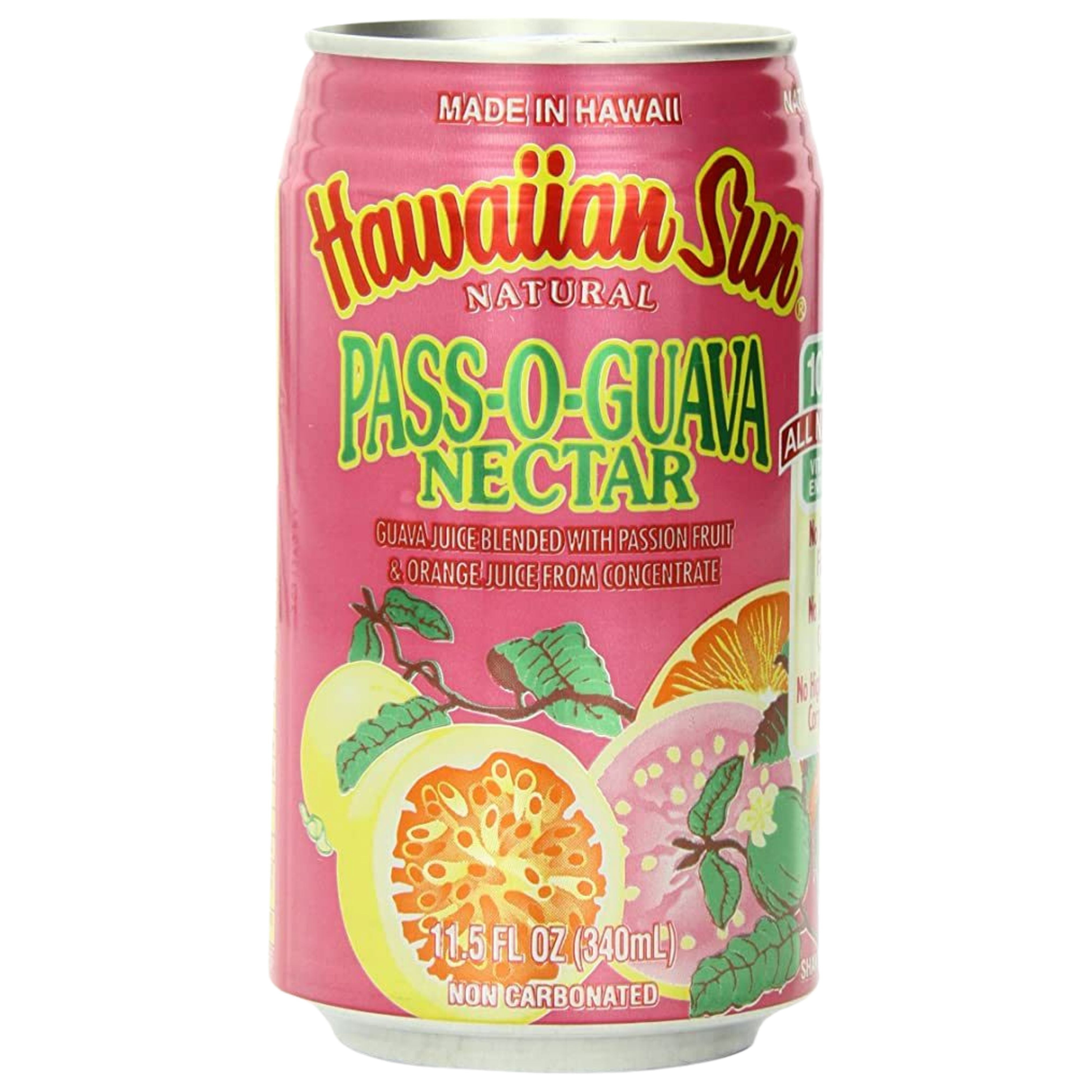 Hawaiian Sun Drink, Pass-O-Guava Nectar, 11.5 Fl Oz Pack of 6 Hawaiian Sun 11.5 Fluid Ounce 