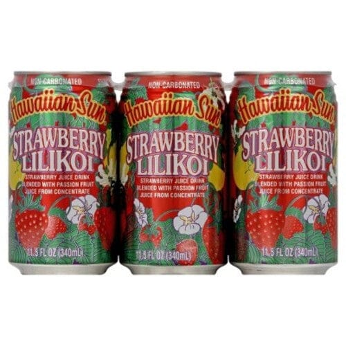 Hawaiian Sun Drink, Strawberry Lilikoi, 11.5 Fl Oz Pack of 6 Hawaiian Sun 11.5 FO-6 Count 