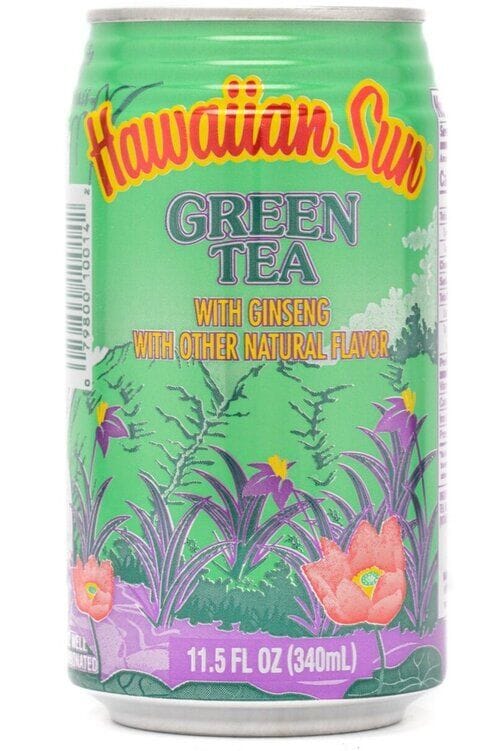 Hawaiian Sun Green Tea with Ginseng, 11.5 Fl Oz Pack of 6 Hawaiian Sun 11.5 Fluid Ounce 