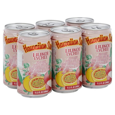 Hawaiian Sun Lilikoi Lychee 11.5 Oz 6 Pack Hawaiian Sun 