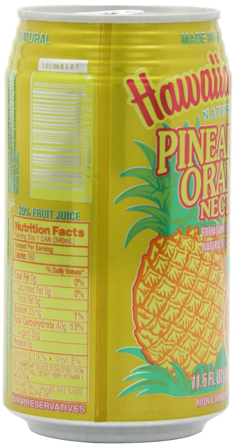 Hawaiian Sun Pineapple Orange Nectar, 11.5 Fl Ounce Hawaiian Sun 